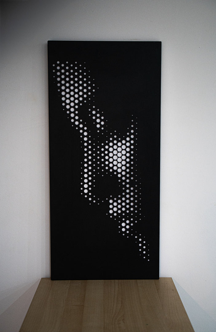Scultura in Metallo "Volto Femminile Moderno" - Arte Murale Astratta per Arredamento di Design