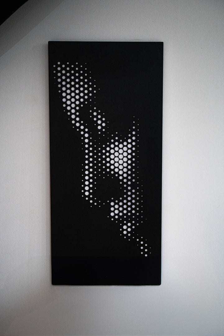 Scultura in Metallo "Volto Femminile Moderno" - Arte Murale Astratta per Arredamento di Design