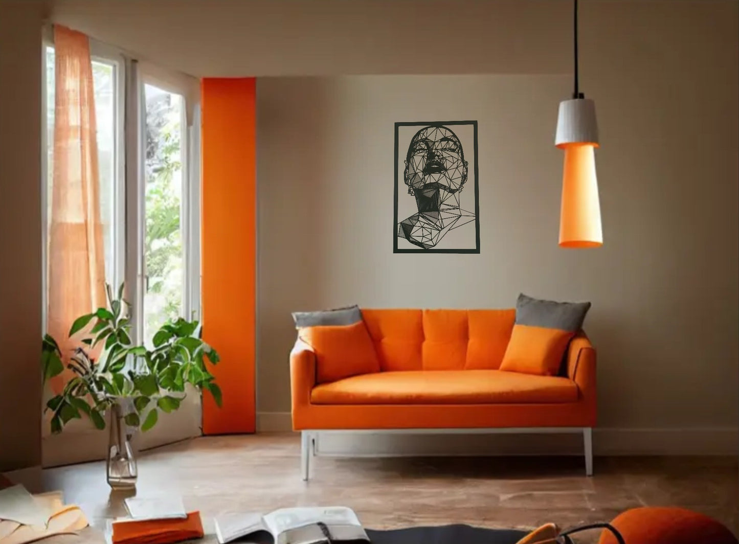 Quadro in Metallo Artistico "Eleganza Femminile" - Arte Contemporanea per Arredamento Moderno