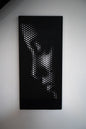 Scultura in Metallo "Volto Femminile Moderno" - Arte Murale Astratta per Arredamento di Design